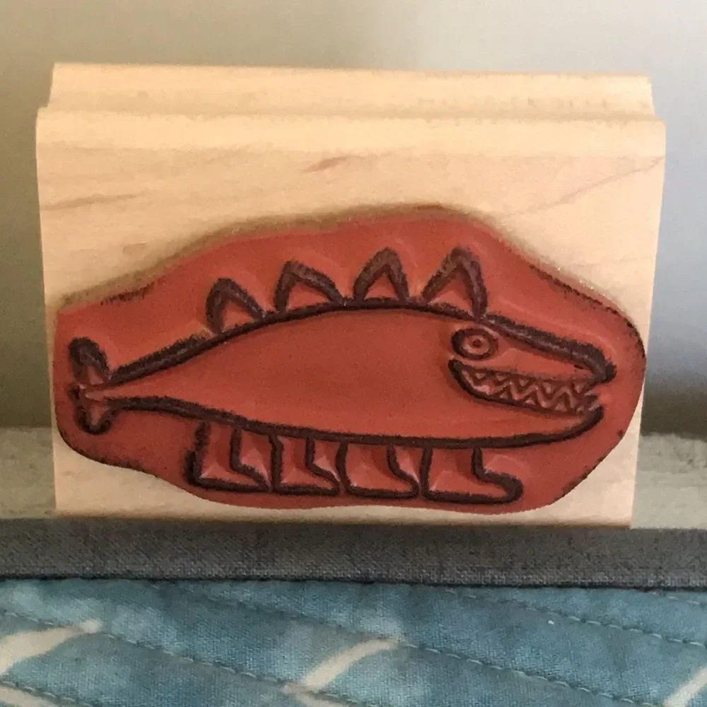 Rubber Stamp Maui Cows Dinosaur